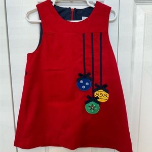 Florence Eiseman Red Corduroy Holiday Jumper Size 4